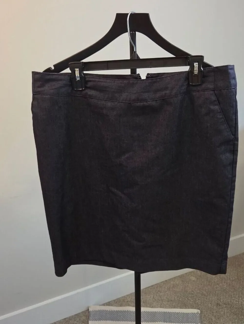Merona Stretch Dark Denim Pencil Skirt Size 14